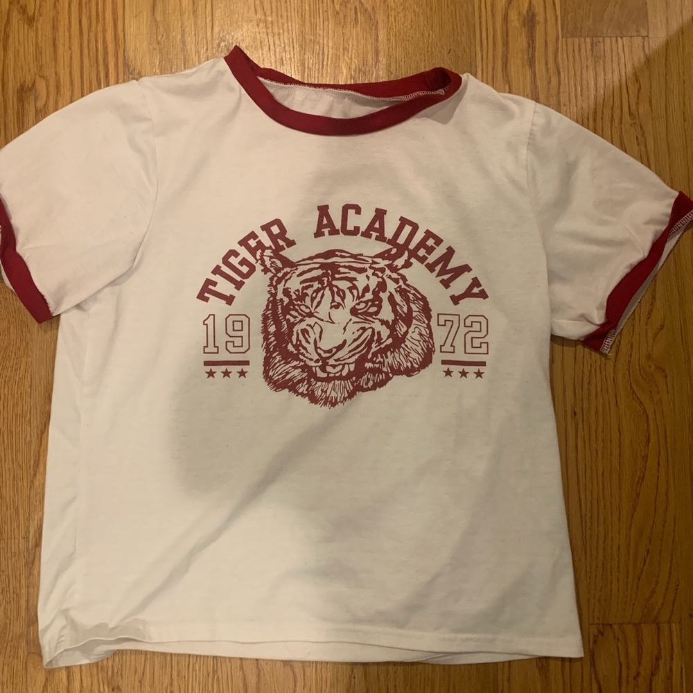 Cute White and Red T-Shirt